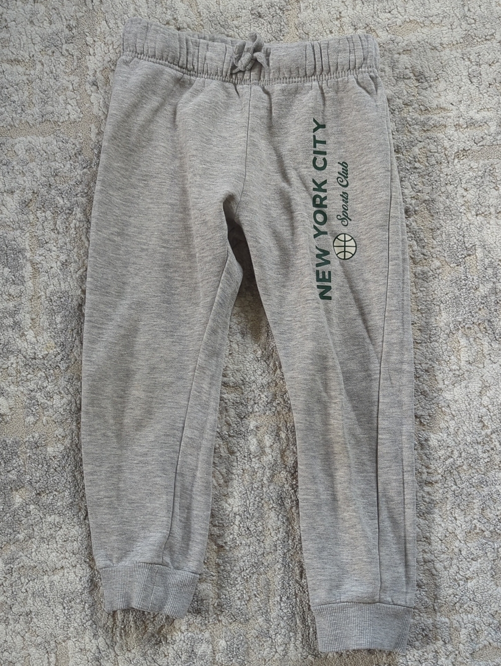 H&M Gray Joggers with 'New York City' Graphic Size 4T